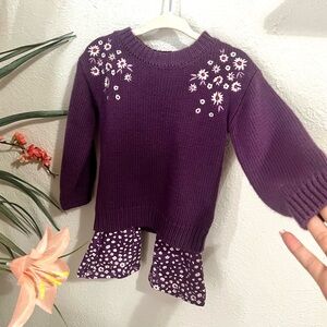 Sweater and pant matching set